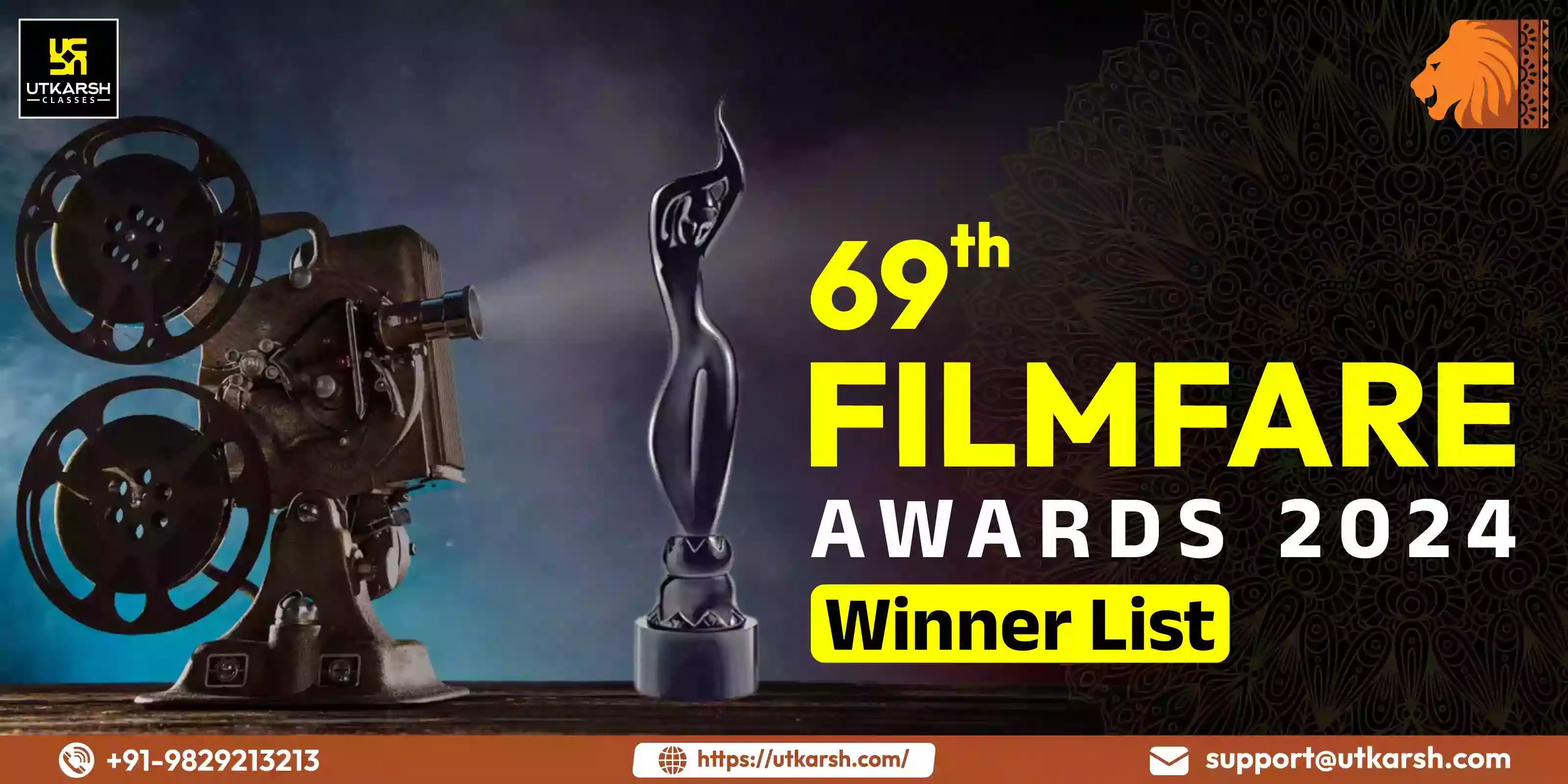 69th Filmfare Awards 2024: Winners List