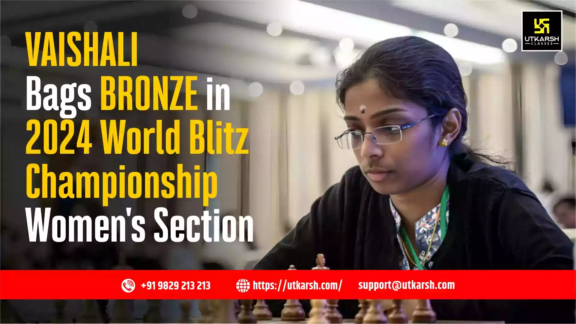 Vaishali bags bronze in 2024 World Blitz Championship Women's section