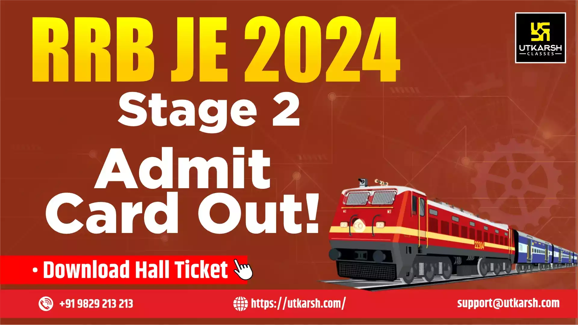 RRB JE Stage 2 Admit Card 2024: Check Your Exam City Details