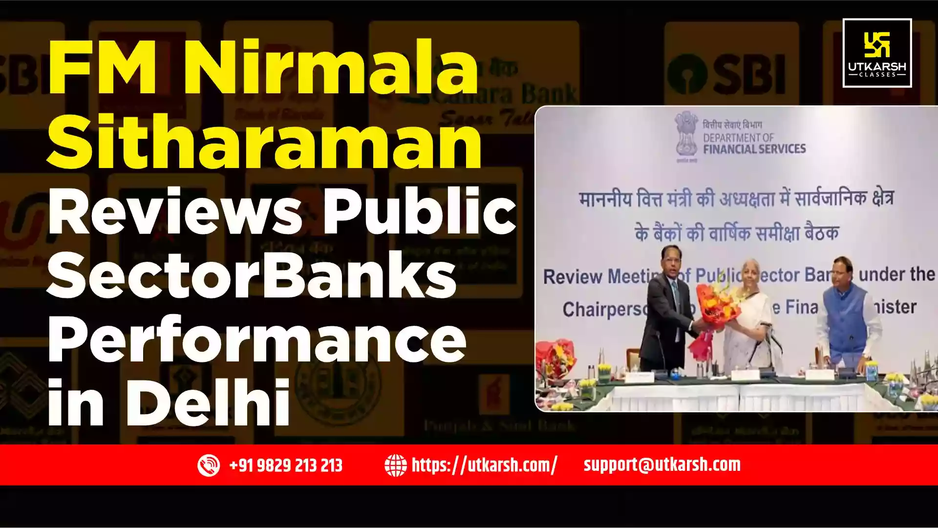 FM Nirmala Sitharaman Reviews Public Sector Banks Performance in Delhi