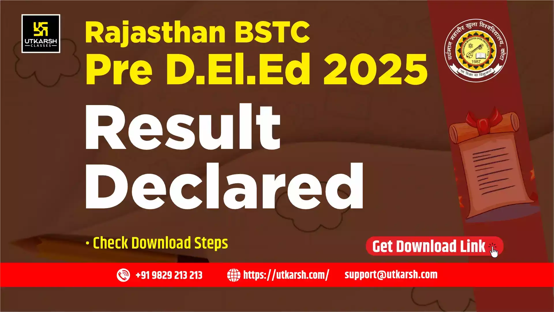 Rajasthan BSTC Pre D.El.Ed Result 2025 (Out): Check Your Marks