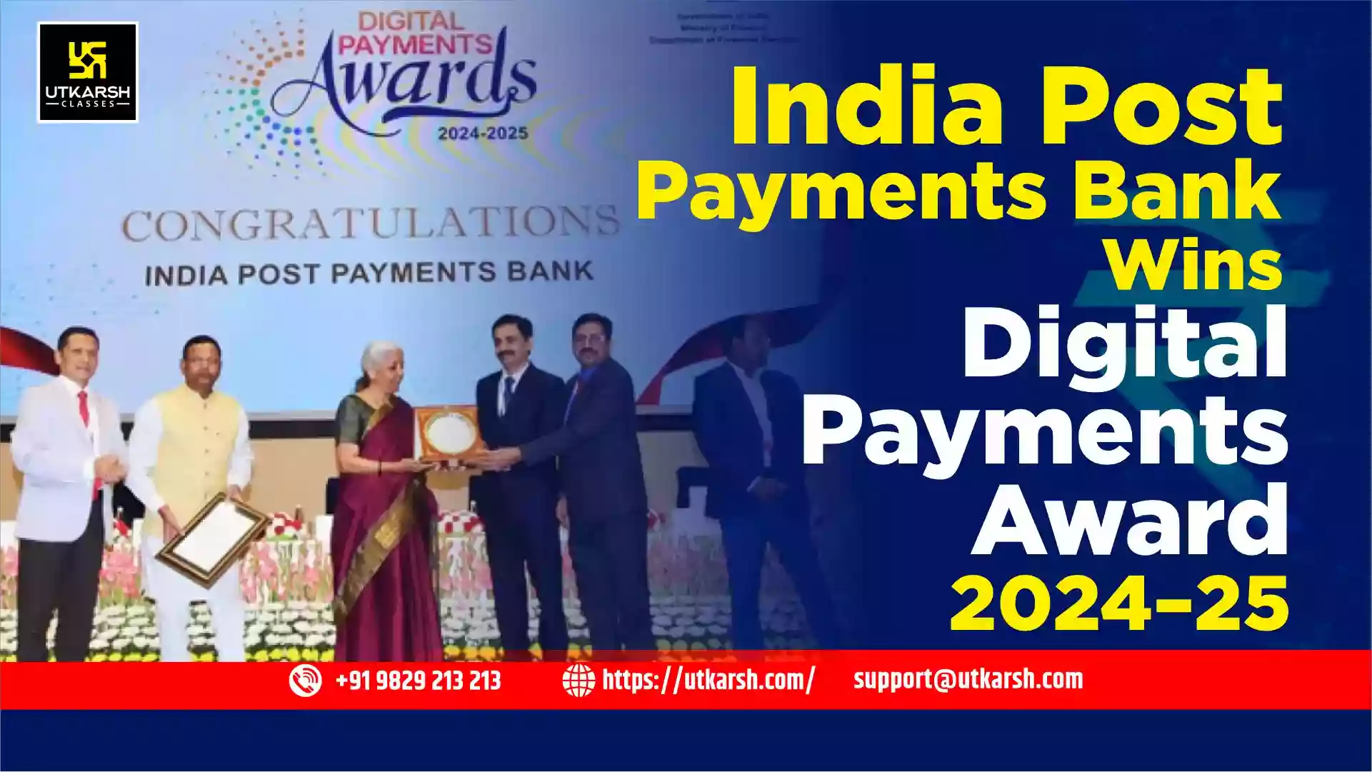 India Post Payments Bank Wins Digital Payments Award 2024–25