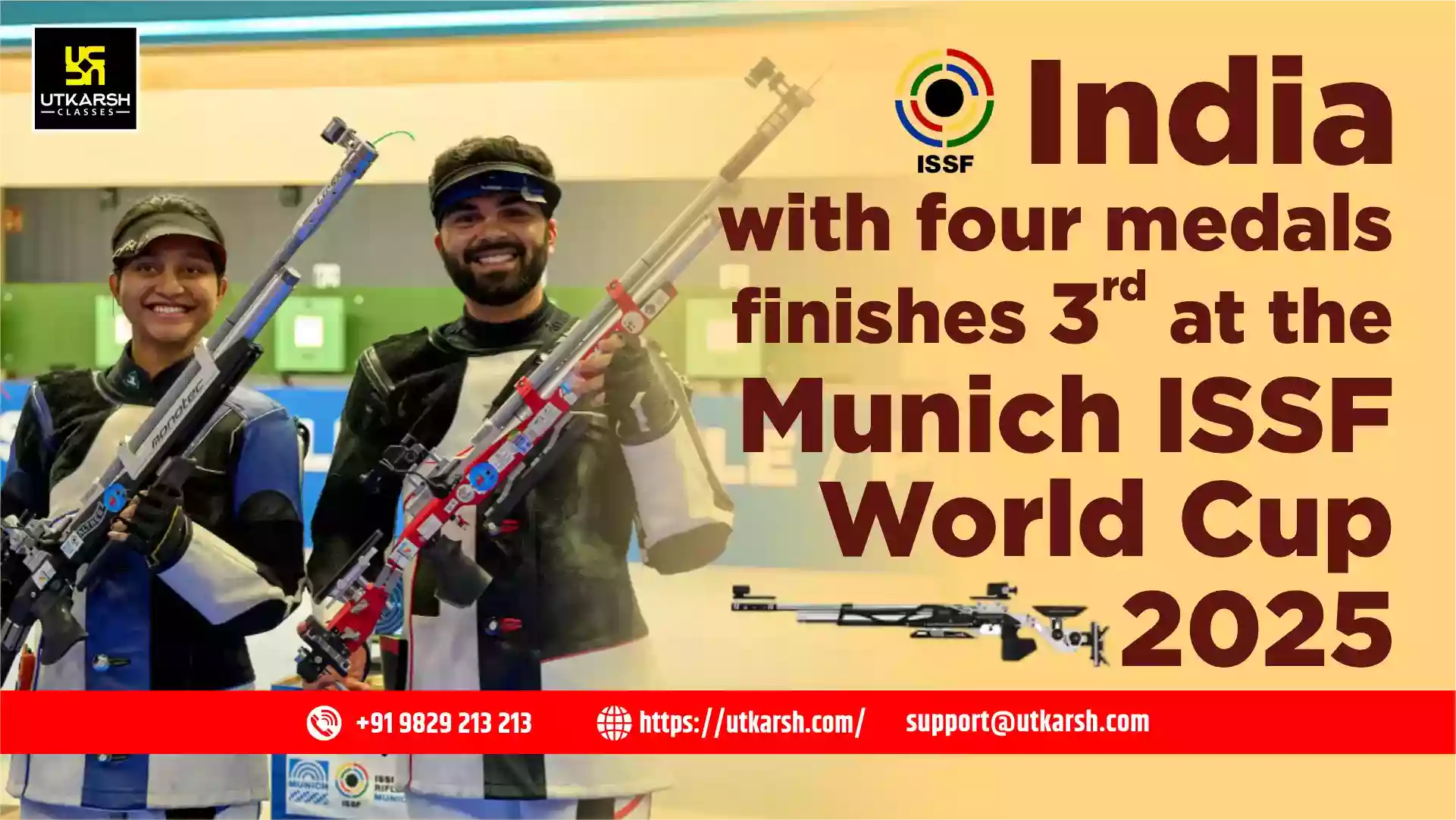 India with four medals finishes 3rd at the Munich ISSF World Cup 2025