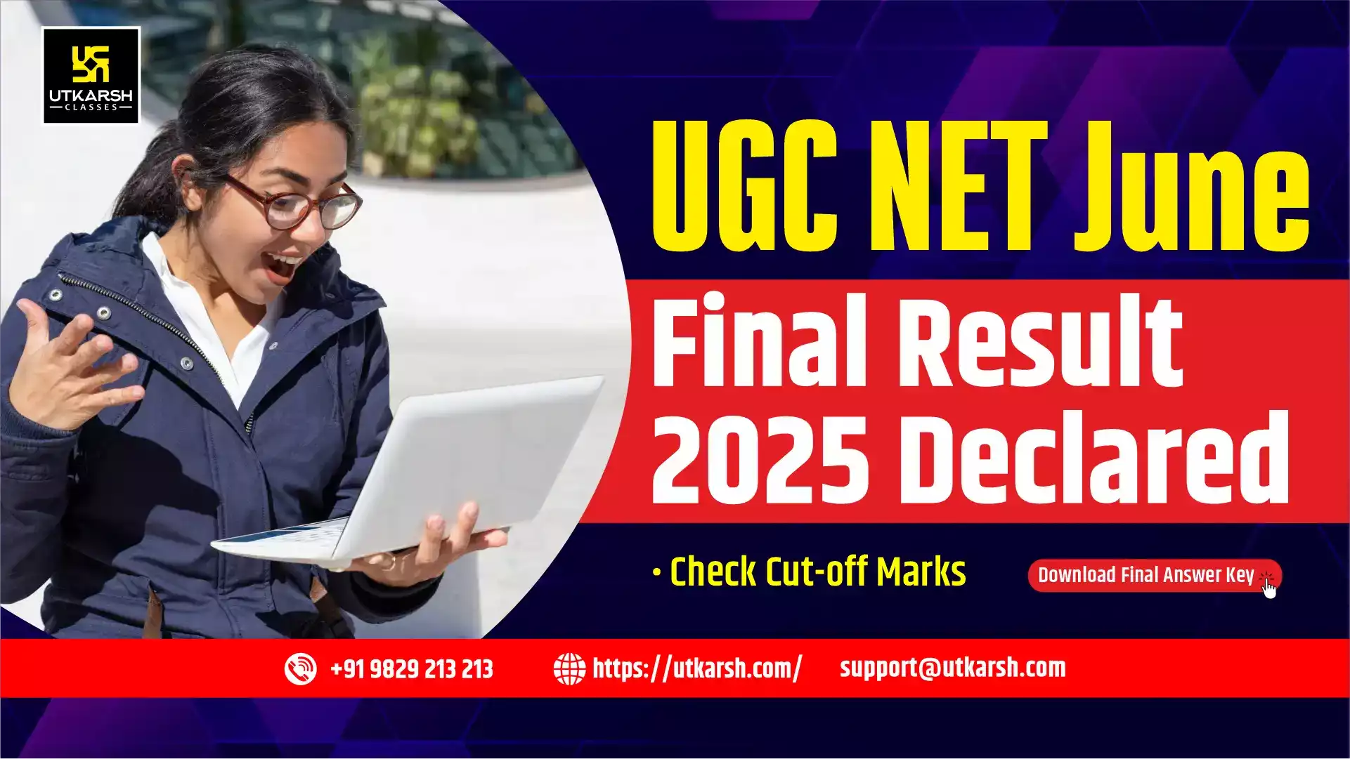 यूजीसी नेट जून 2025 अंतिम परिणाम (जारी): अंतिम उत्तर कुंजी व कट-ऑफ देखें