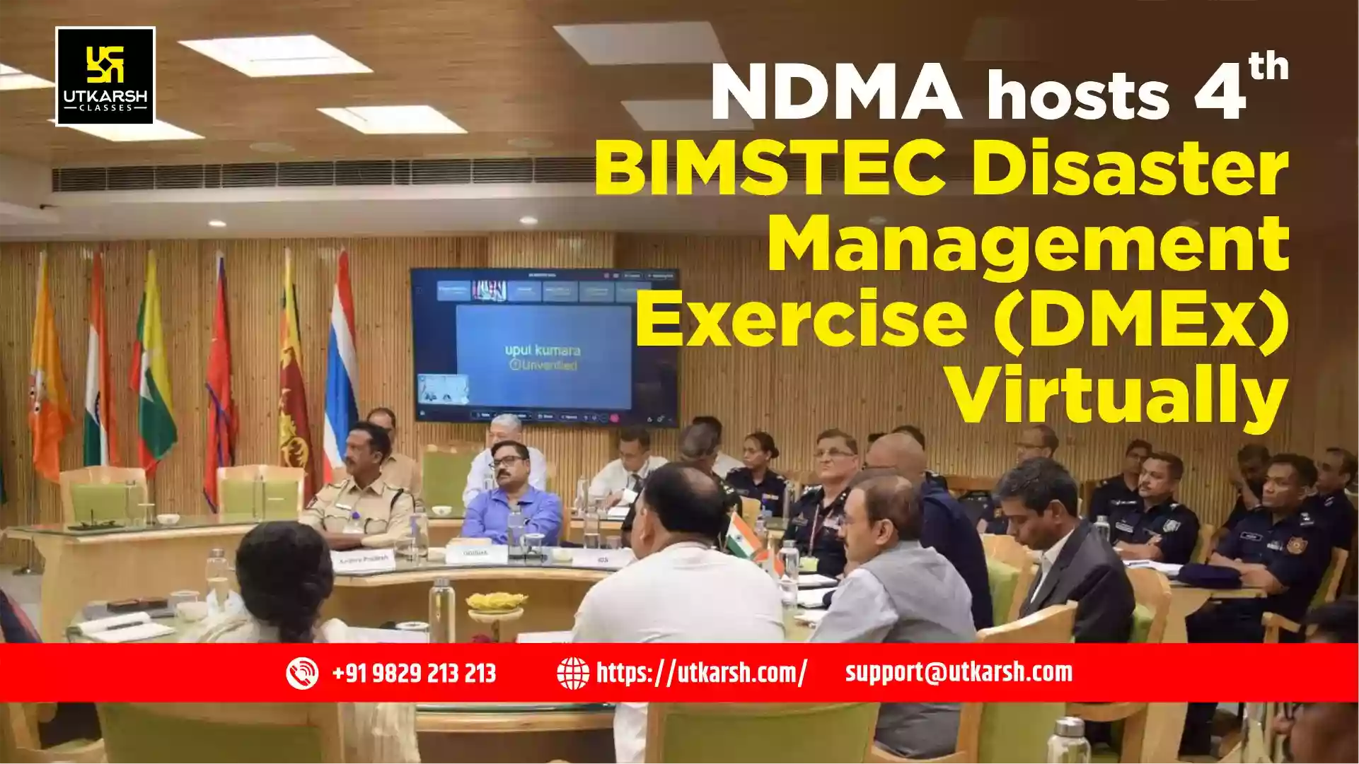 NDMA hosts 4th BIMSTEC Disaster Management Exercise (DMEx) Virtually