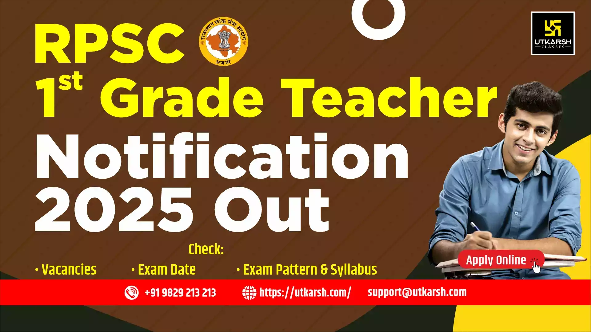 RPSC 1st Grade Teacher Notification 2025 Out: Apply For 3225 Vacancies