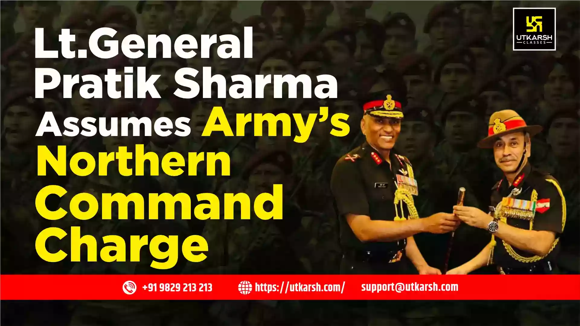 Lt.General Pratik Sharma Assumes Army’s Northern Command Charge