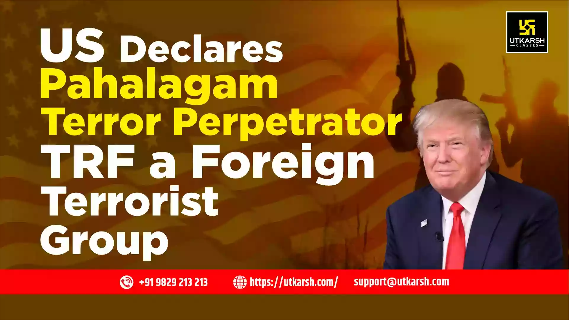 US Declares Pahalagam Terror Perpetrator TRF a Foreign Terrorist Group
