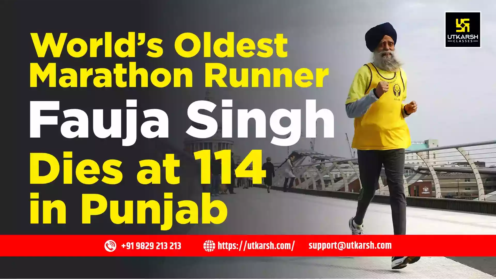 World’s Oldest Marathon Runner Fauja Singh Dies at 114 in Punjab