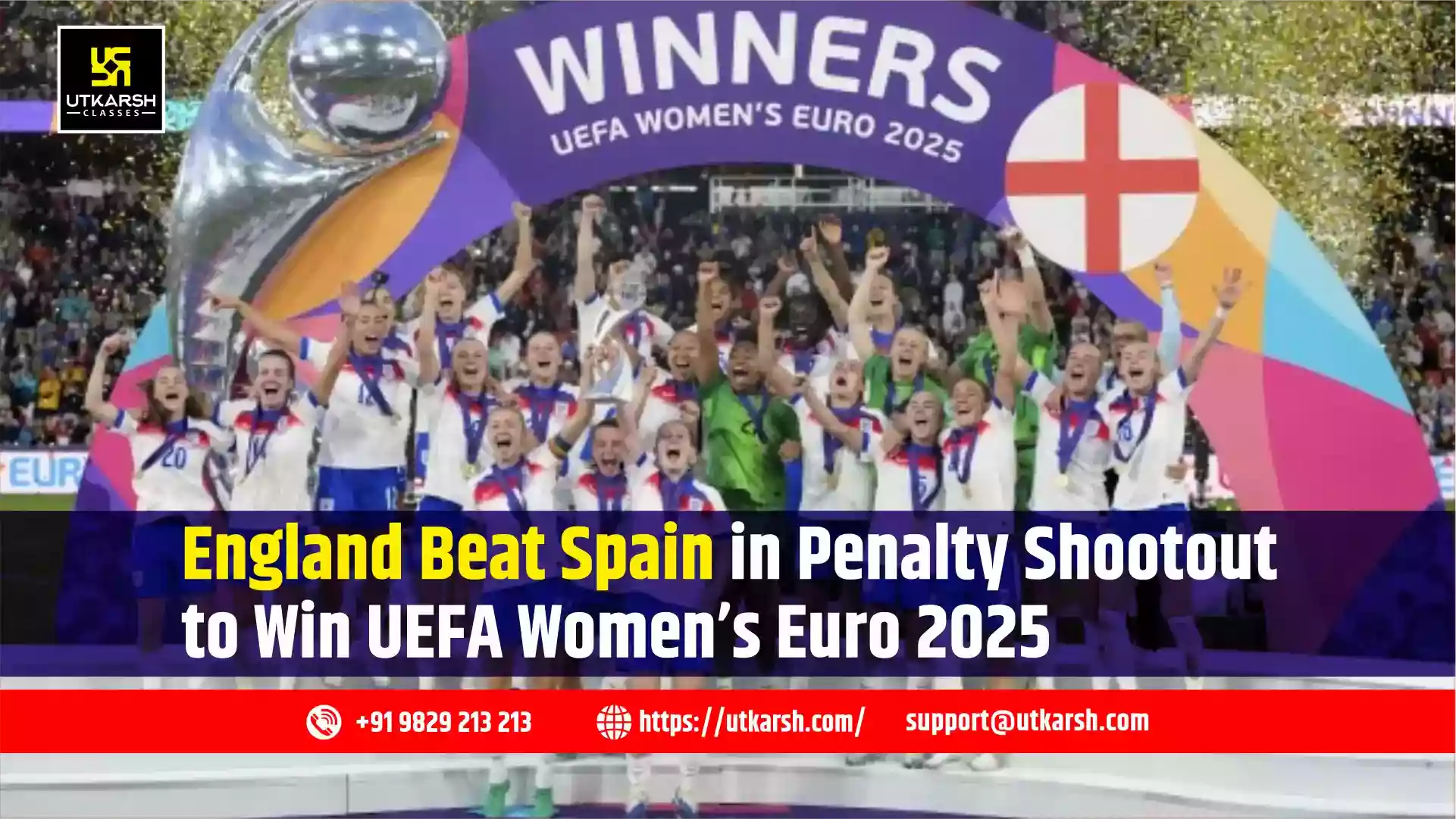 England Beat Spain in Penalty Shootout to Win UEFA Women’s Euro 2025