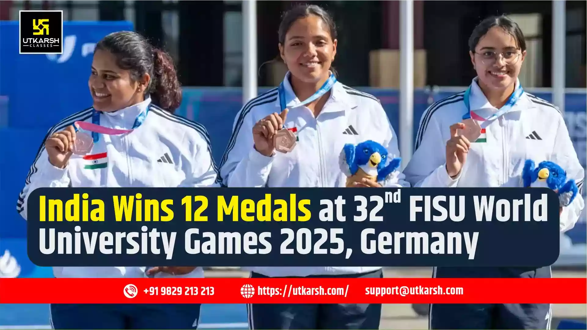India Wins 12 Medals at 32nd FISU World University Games 2025, Germany