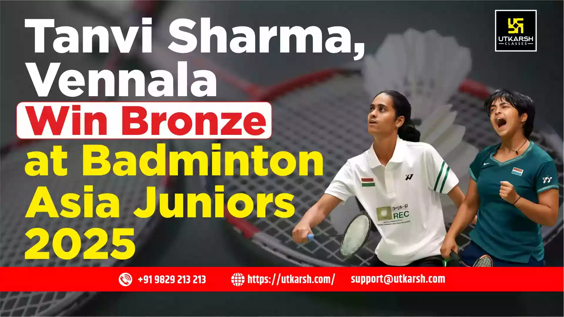 Tanvi & Vennala Win Bronze at Badminton Asia Juniors 2025