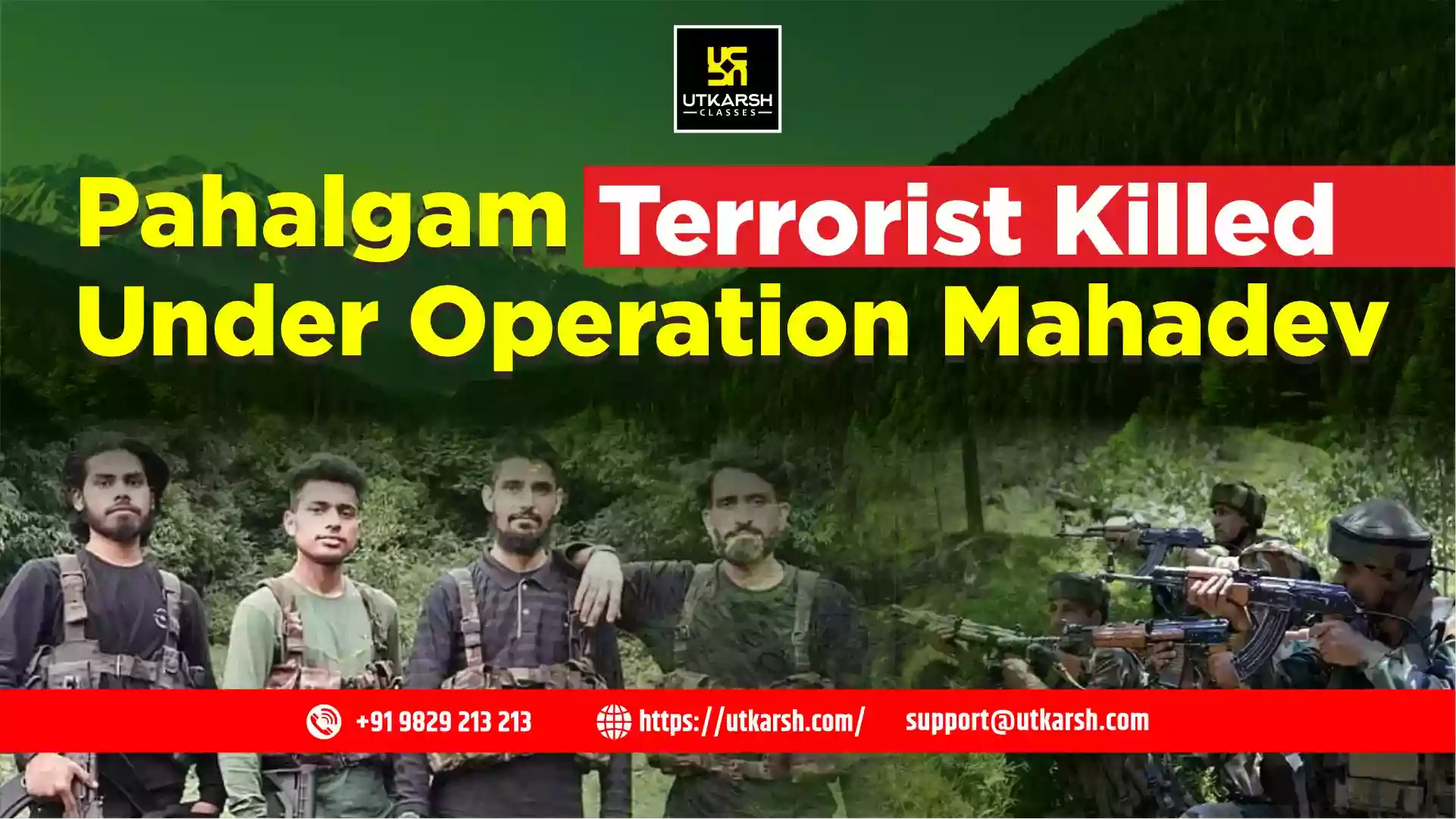 Pahalgam Terrorist Killed by Armed Forces Under Operation Mahadev