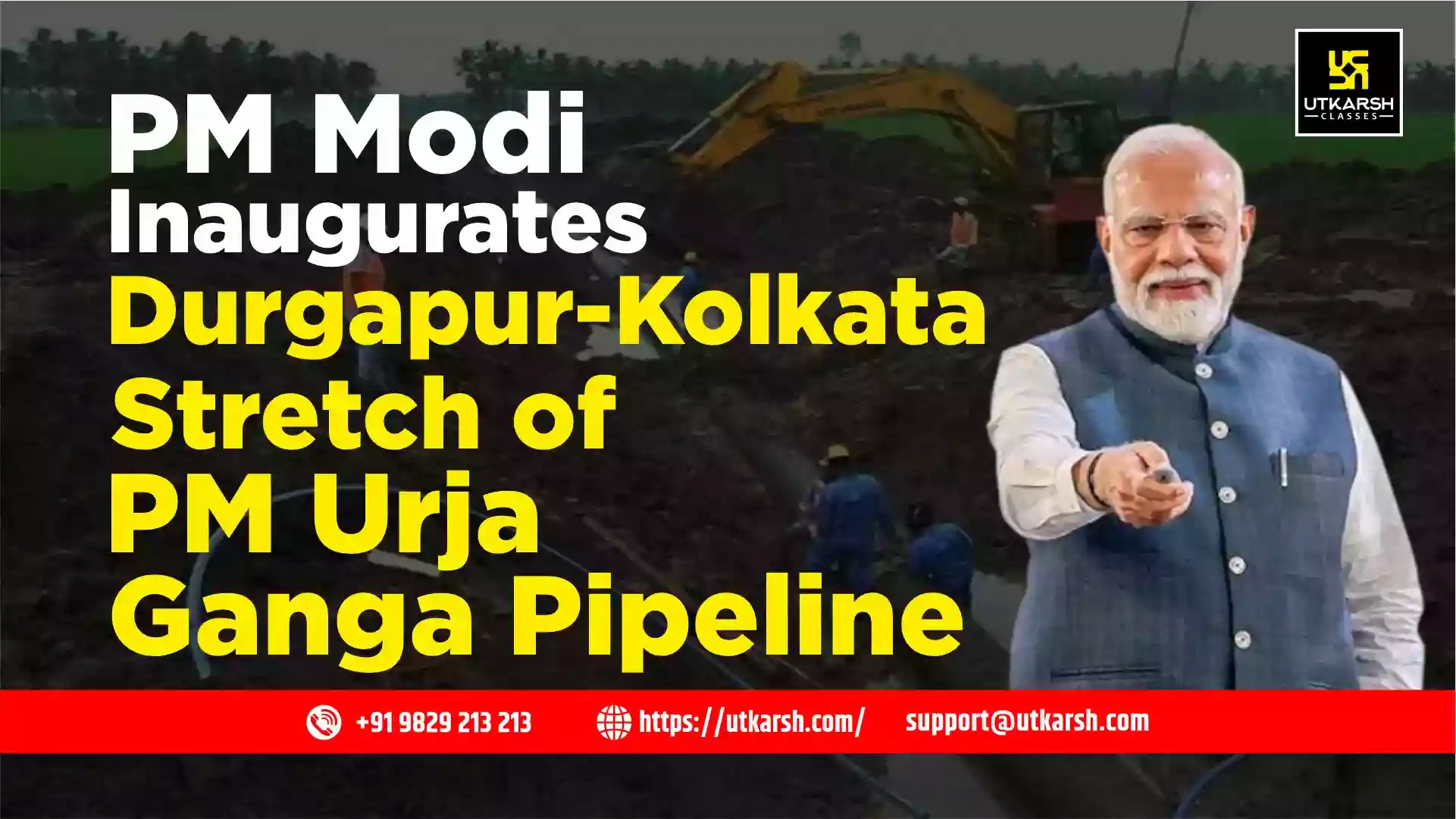 PM Modi Inaugurates Durgapur-Kolkata Stretch of PM Urja Ganga Pipeline