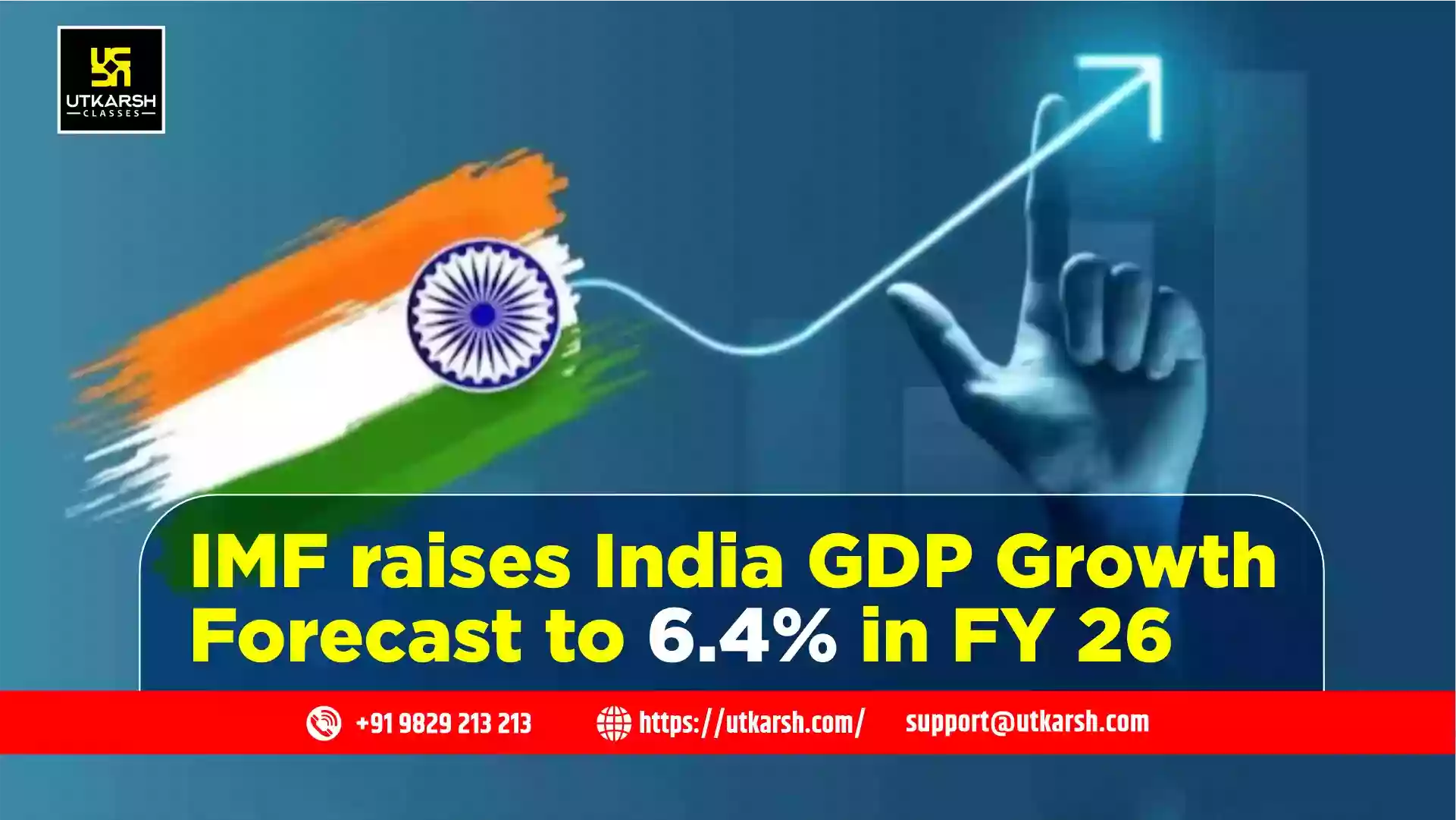 IMF Raises India’s FY26 GDP Growth Forecast to 6.4% in July Update