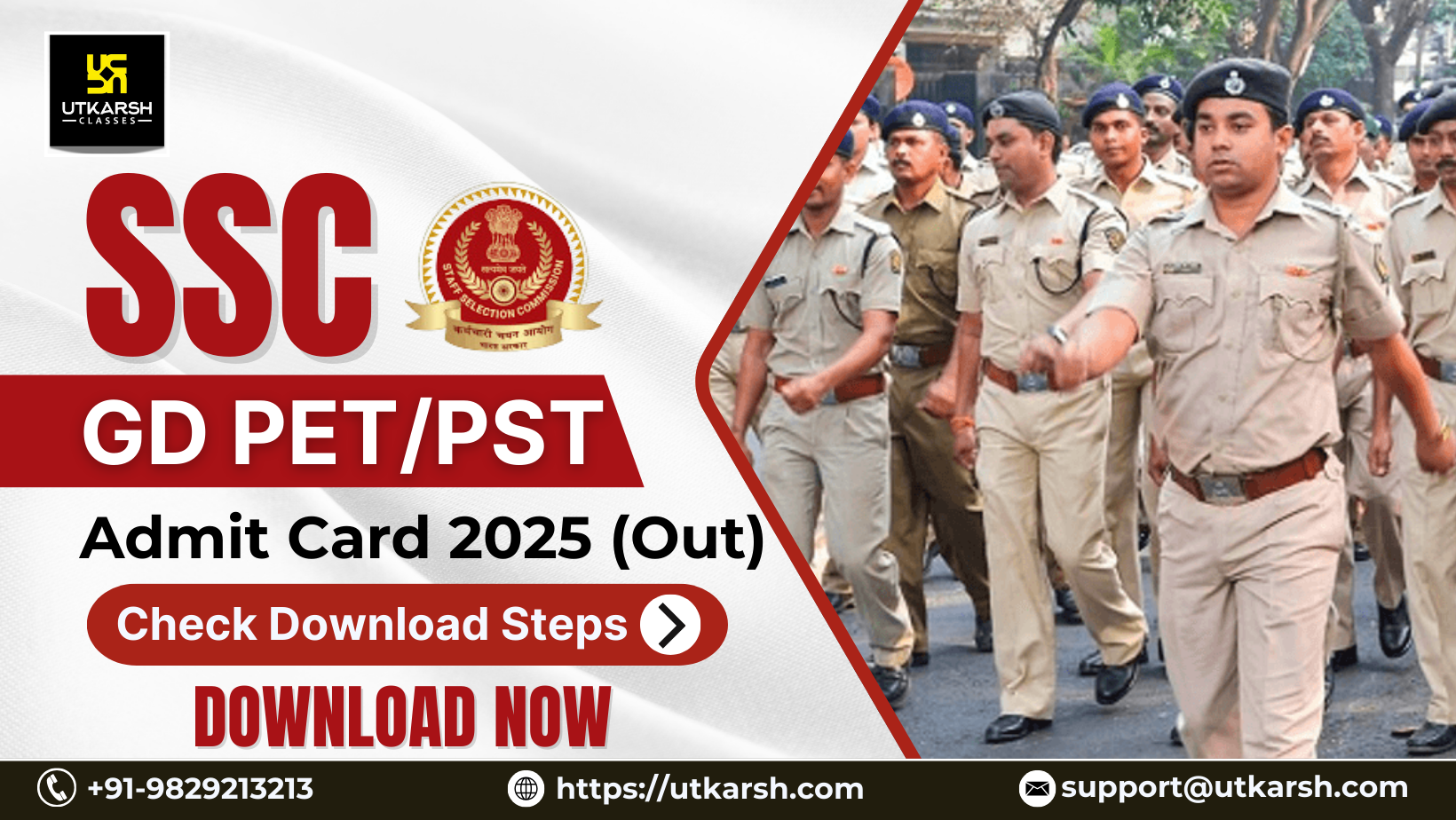 SSC GD PET/ PST Admit Card 2025: Download Your Hall Ticket