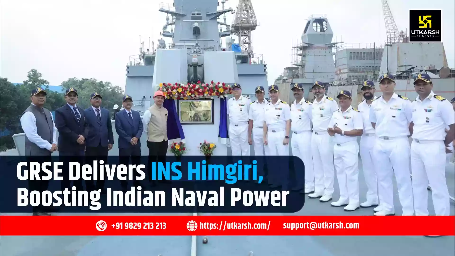 GRSE Delivers Frigate Himgiri Constructed Under Project 17A to Navy