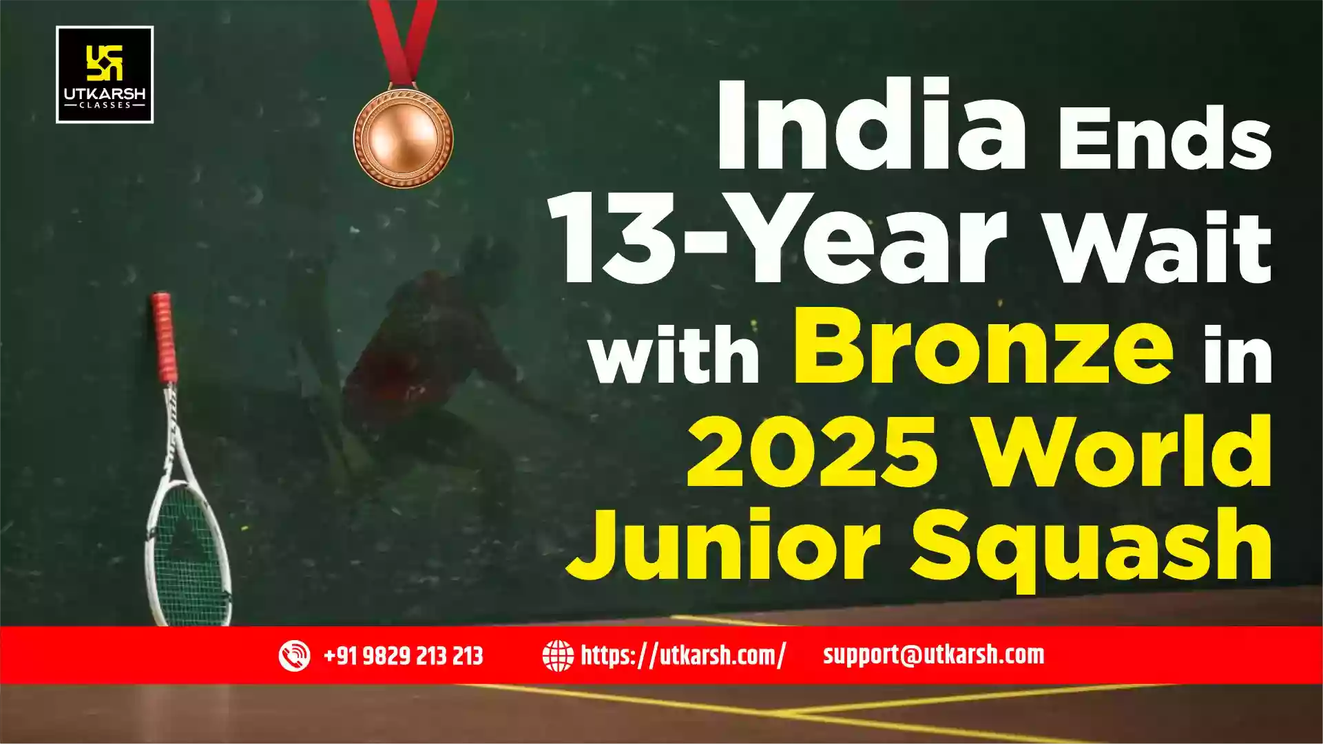 India Wins Bronze at 2025 World Junior Team Squash Championship