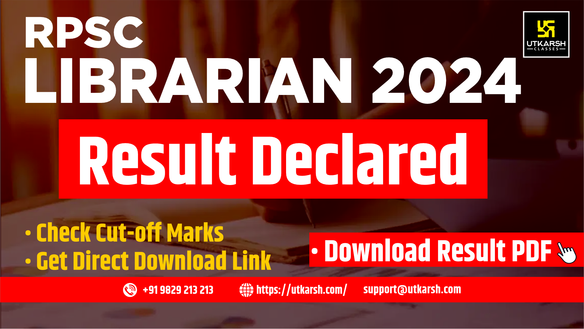 RPSC Librarian Result 2024 (Declared): Check Cut-off & Result