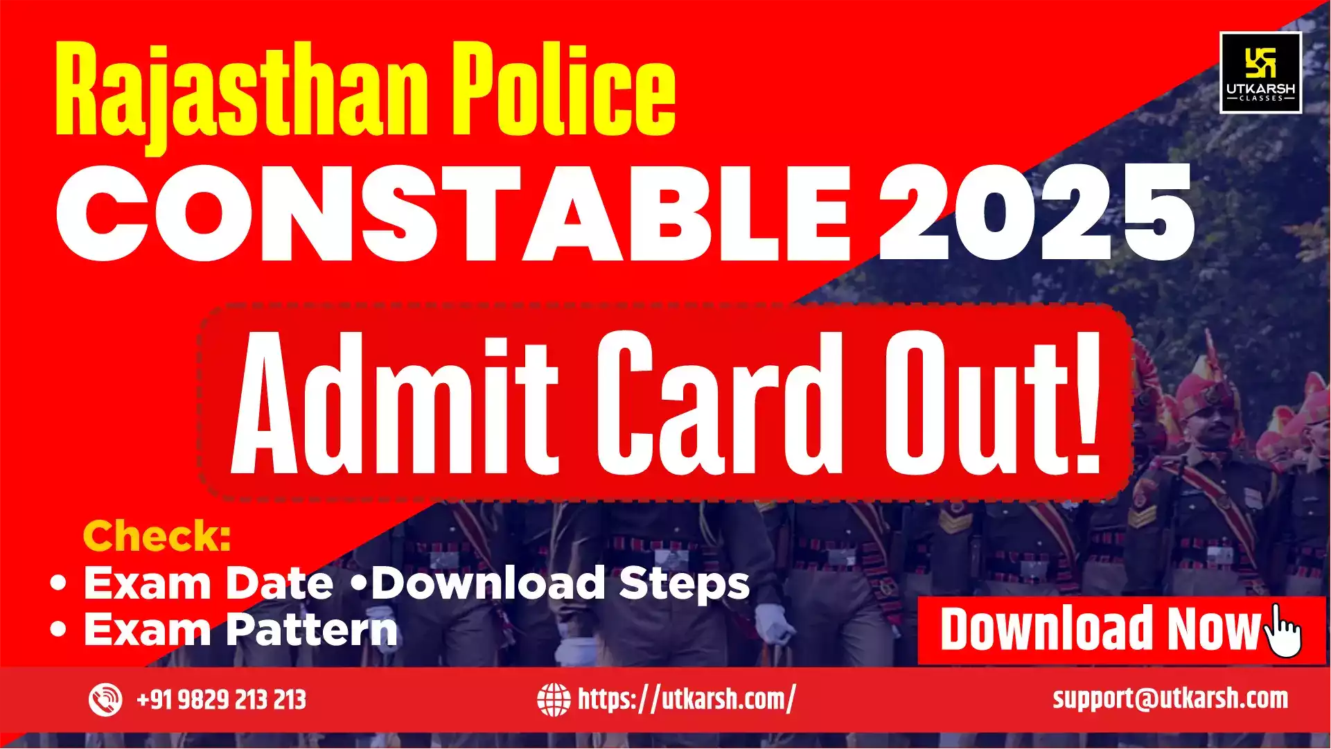 Rajasthan Police Constable Admit Card 2025: Get Download Link Here