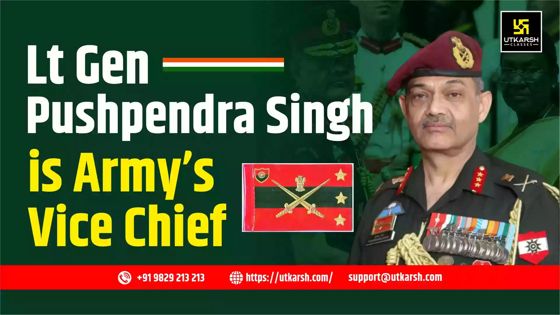 Lt Gen Pushpendra Singh Appointed 48th Vice Chief of Indian Army Staff