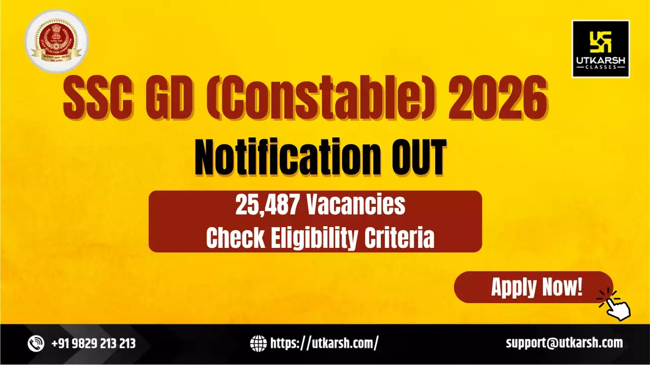 SSC GD Notification 2026 Out: Check Eligibility Criteria & Apply Now
