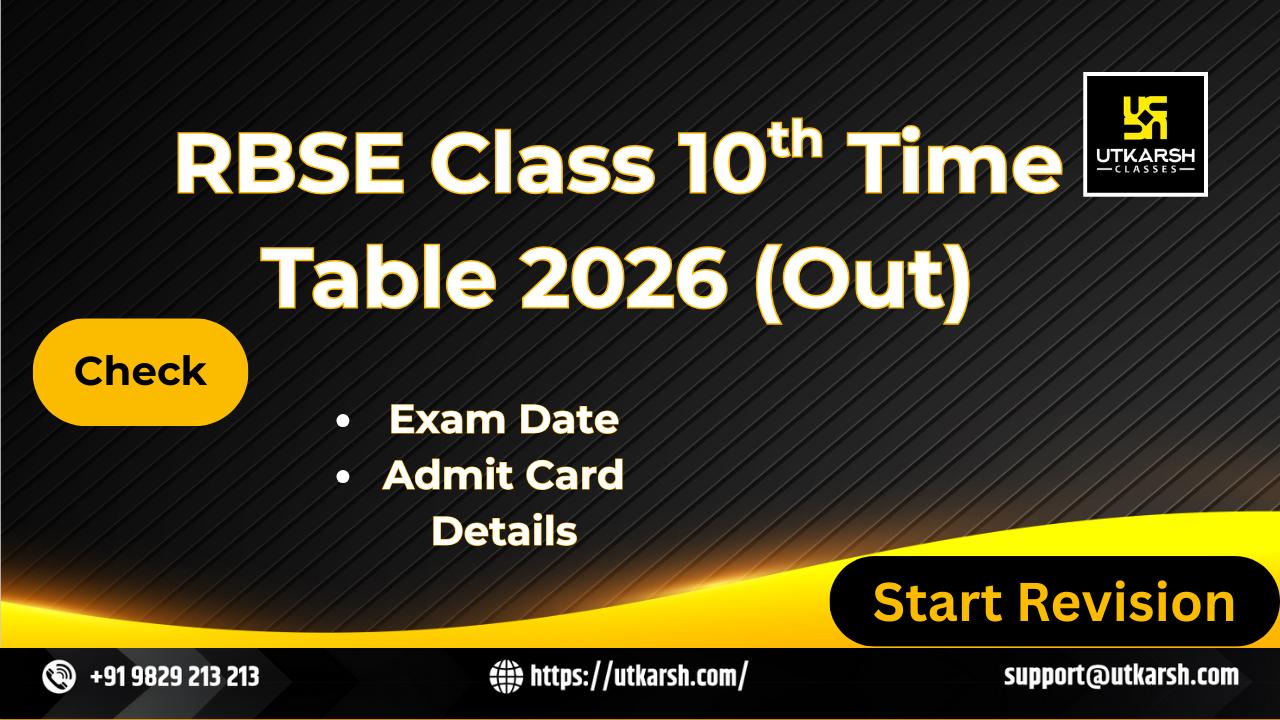 RBSE Class 10th 2026: Check Class 10h Board Exam Dates & Details