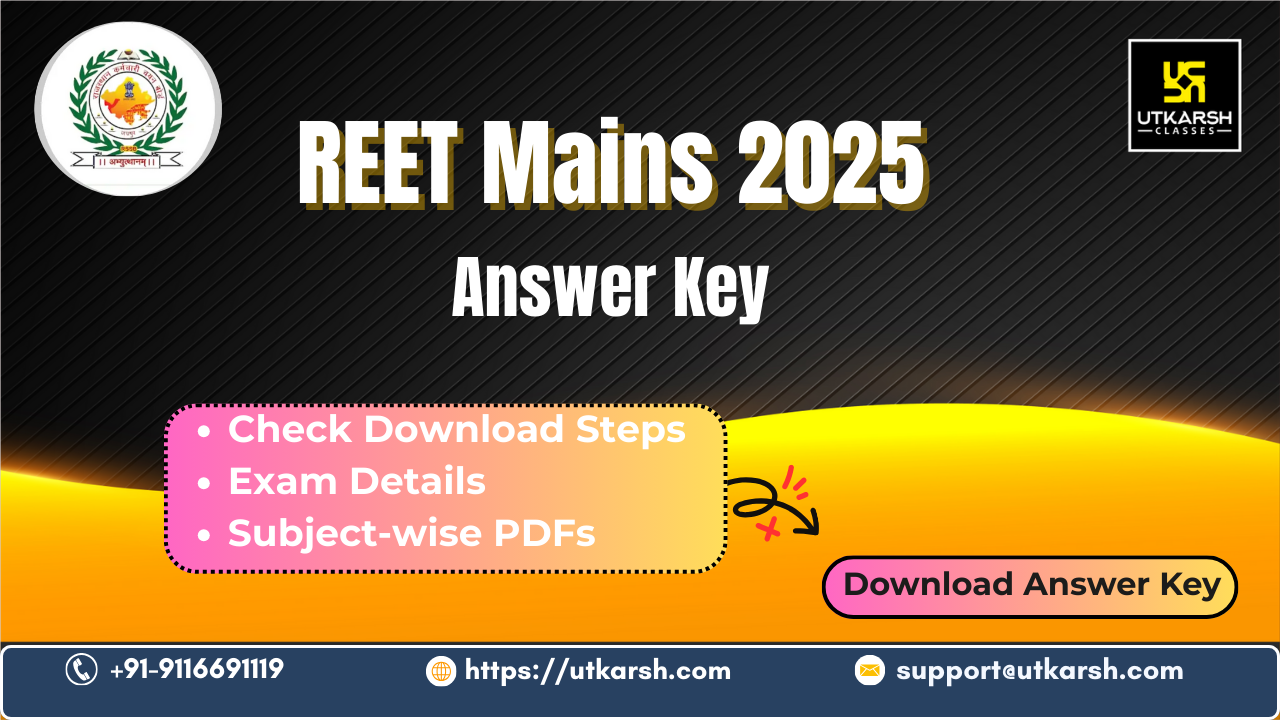 Download REET Mains Answer Key 2025: Check 3rd Grade Teacher Answer Key PDFs