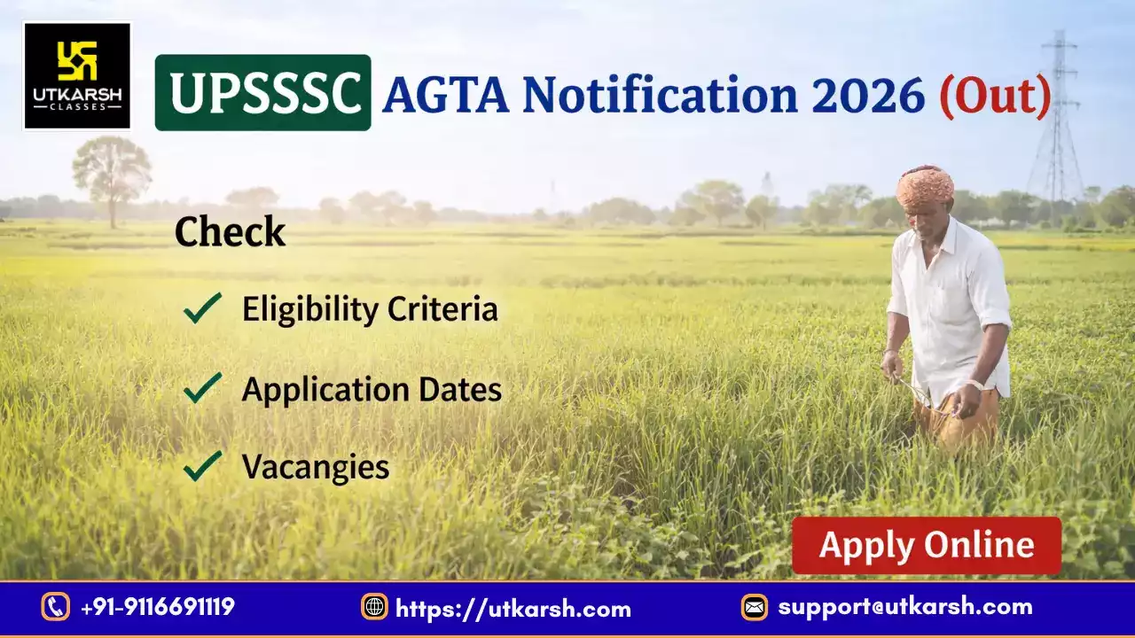 UPSSSC AGTA Notification 2026 (Out): Apply Online by 11 June 2026