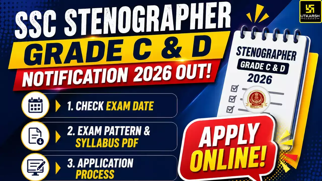 SSC Stenographer Notification 2026: Check Exam Date, Exam Syllabus PDF
