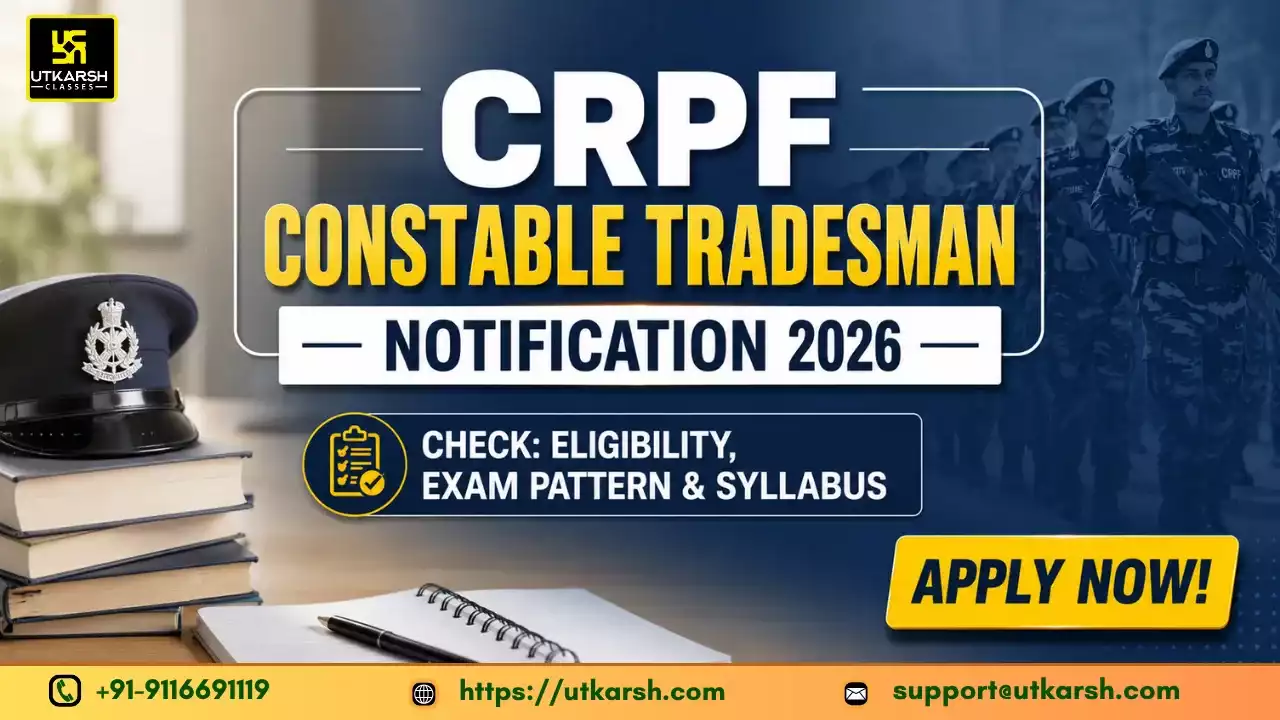 CRPF Constable Tradesman Recruitment 2026: Check Eligibility & Apply Online