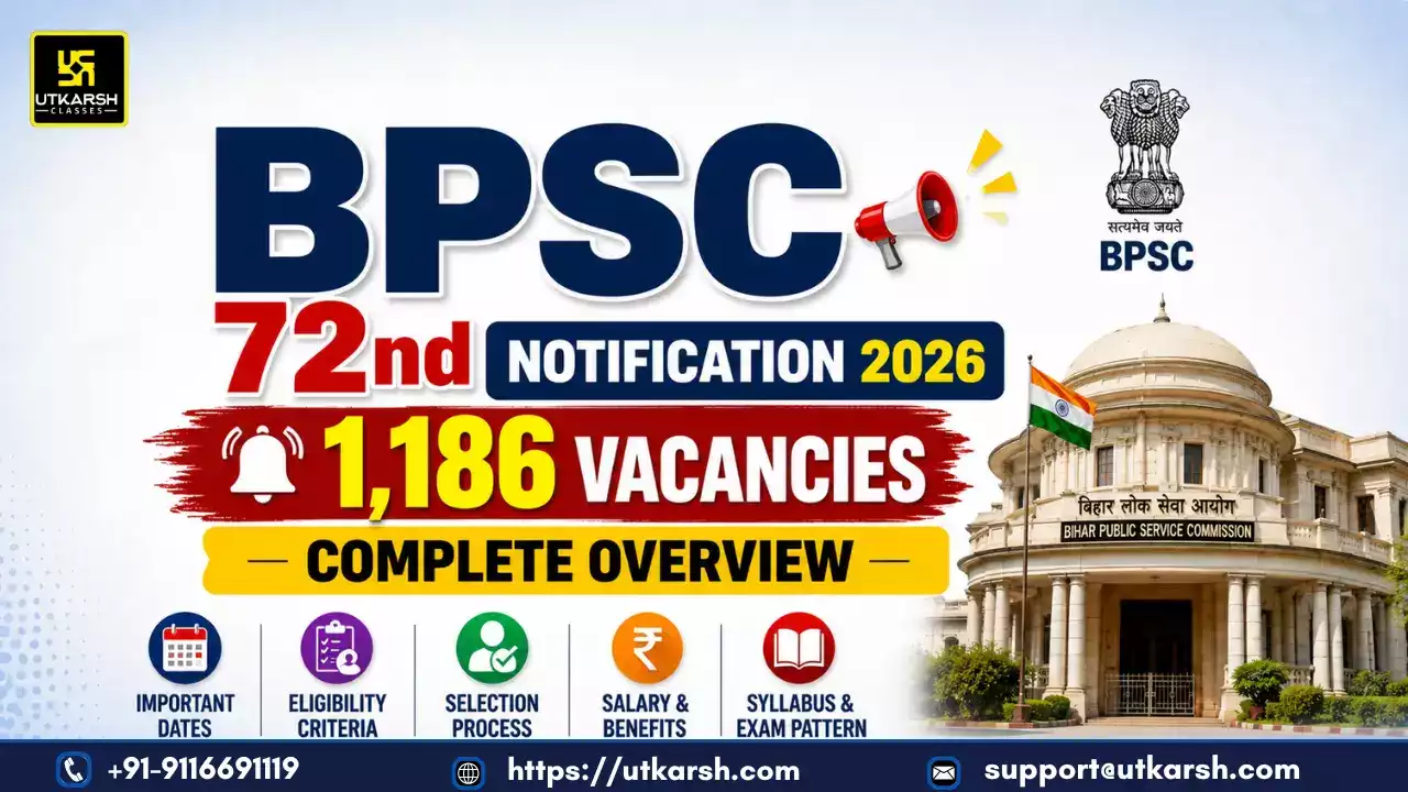 BPSC 72nd CCE Notification 2026: 1,186 Vacancies, Check Eligibility & Apply Online