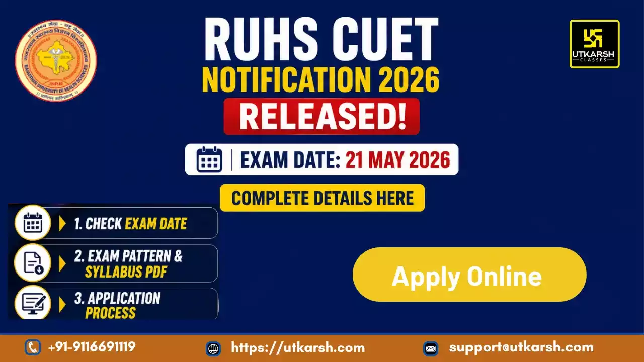 RUHS CUET Notification 2026 Out: Check Exam Date & Exam Pattern
