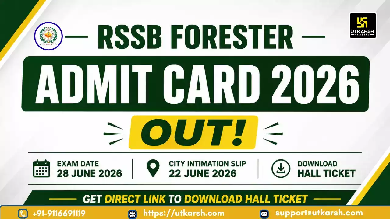 RSSB Forester Admit Card 2026 Out: Get Direct Link to Download Hall Ticket