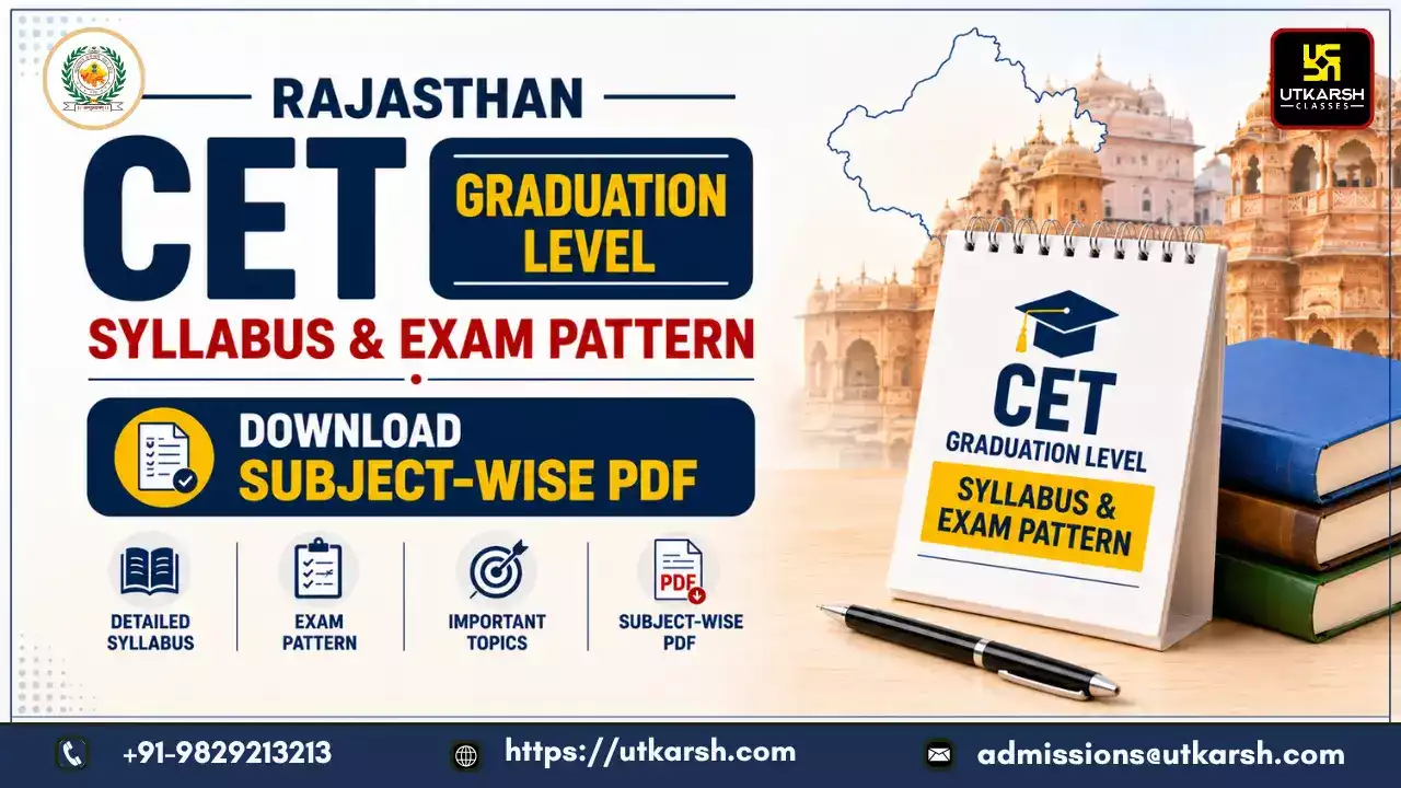 Rajasthan CET Graduation Level Syllabus & Exam Pattern: Download Subject-wise PDF
