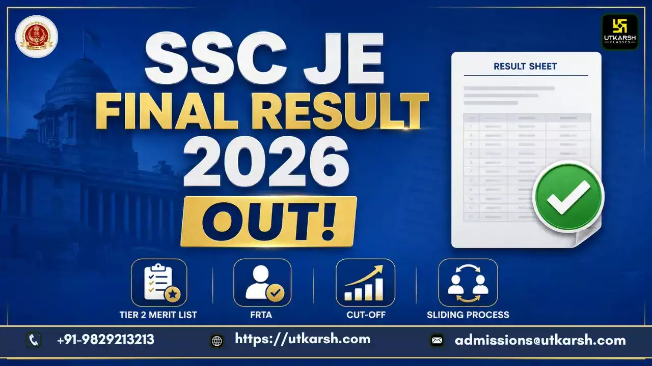 SSC JE Final Result 2026 Out: Tier 2 Merit List PDF, Cut-Off & FRTA