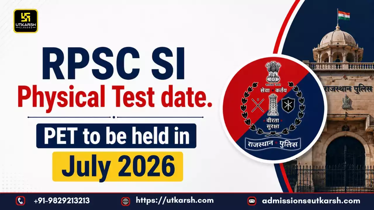 RPSC SI PET Date 2026 Out: Rajasthan SI Physical Test Schedule & Admit Card