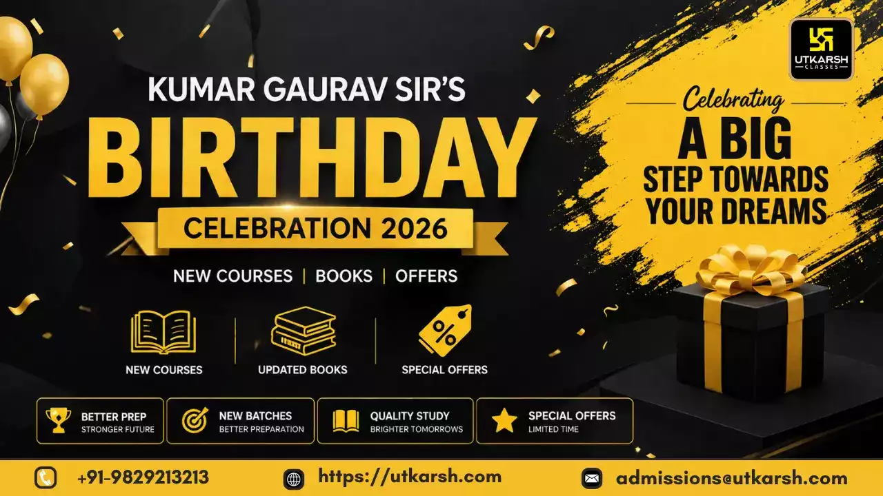 Kumar Gaurav Sir's Birthday 2026: New SSC & Railway Courses, Books and Offers