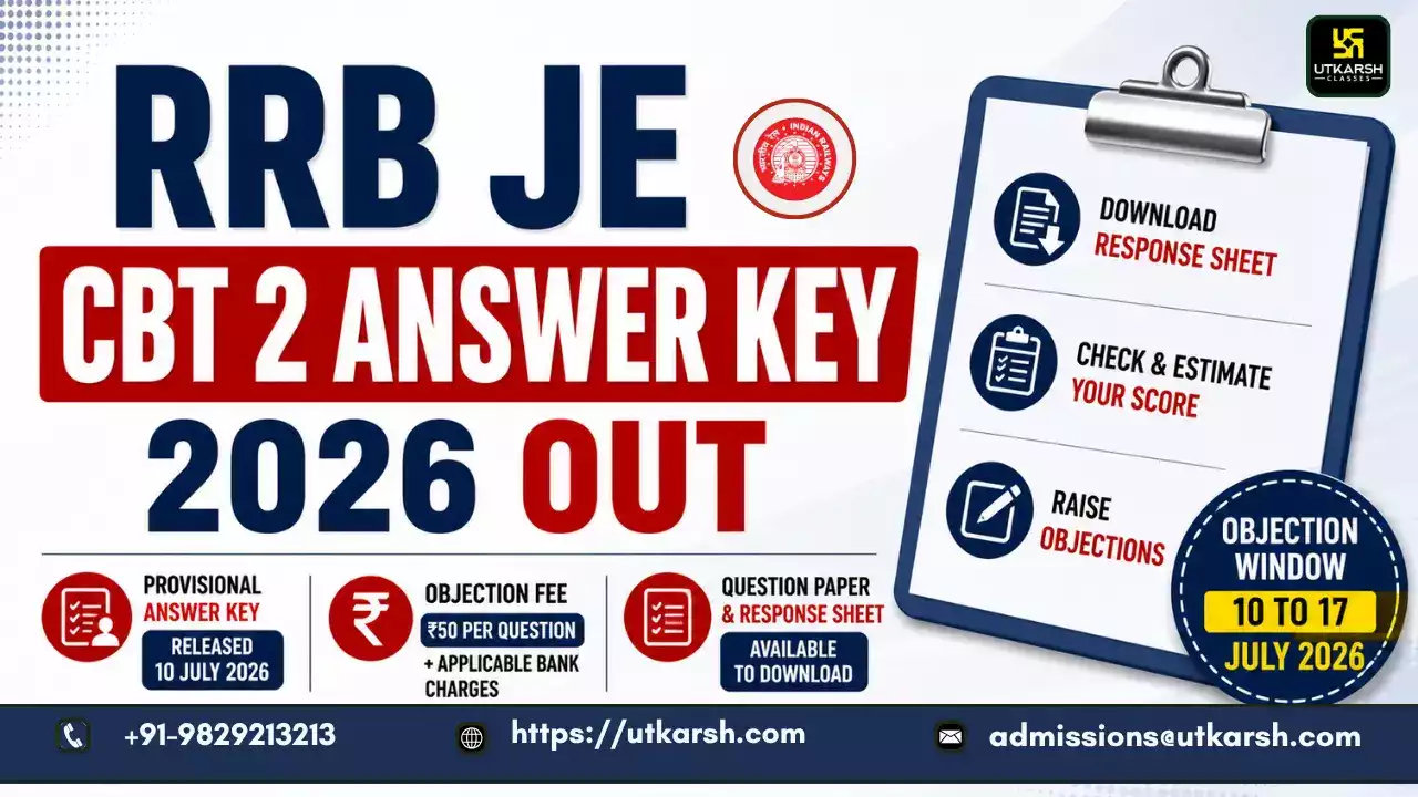 RRB JE CBT 2 Answer Key 2026 OUT: Download Response Sheet & Raise Objections