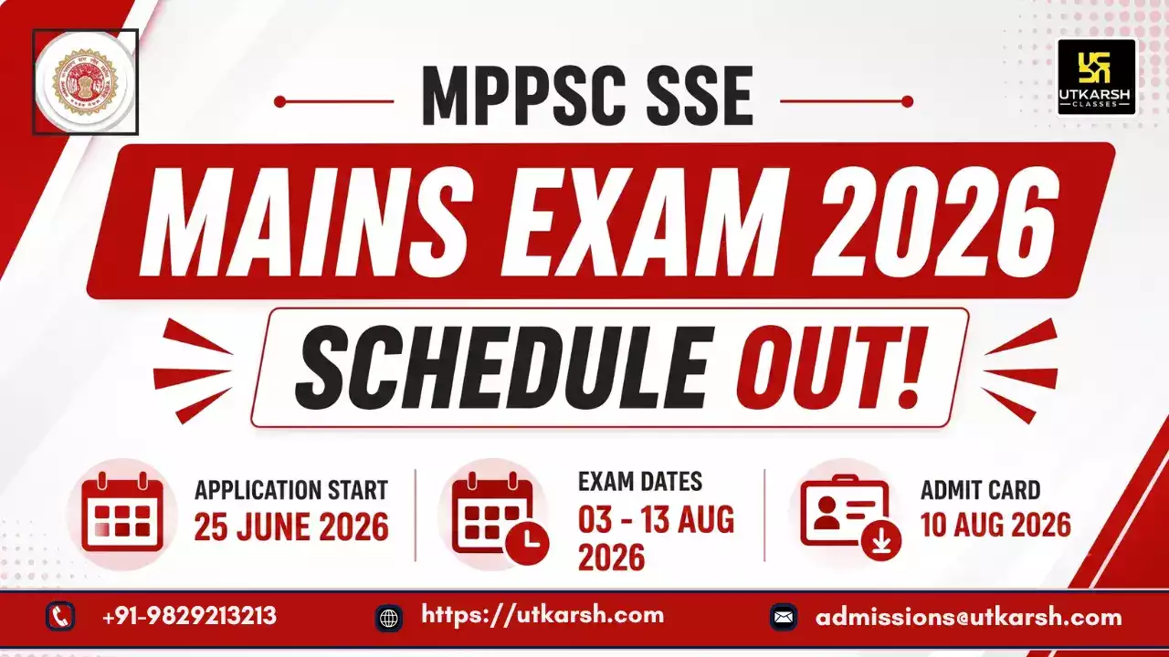 MPPSC SSE Mains Exam 2026 Schedule Out: Check Application and Exam Dates