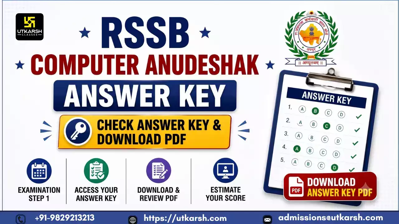 RSSB Computer Anudeshak Answer Key 2026: Expected Date, PDF Link & Objections