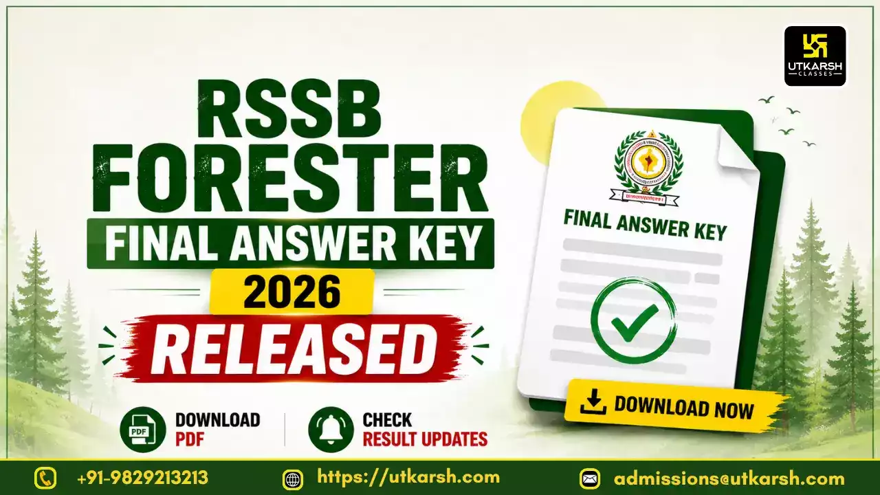 RSSB Forester Final Answer Key 2026 Released: Download PDF & Check Result Updates