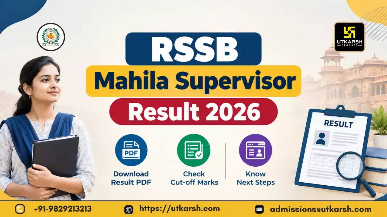 RSSB Mahila Supervisor Result 2026: Check Cut-off Marks, Download PDF