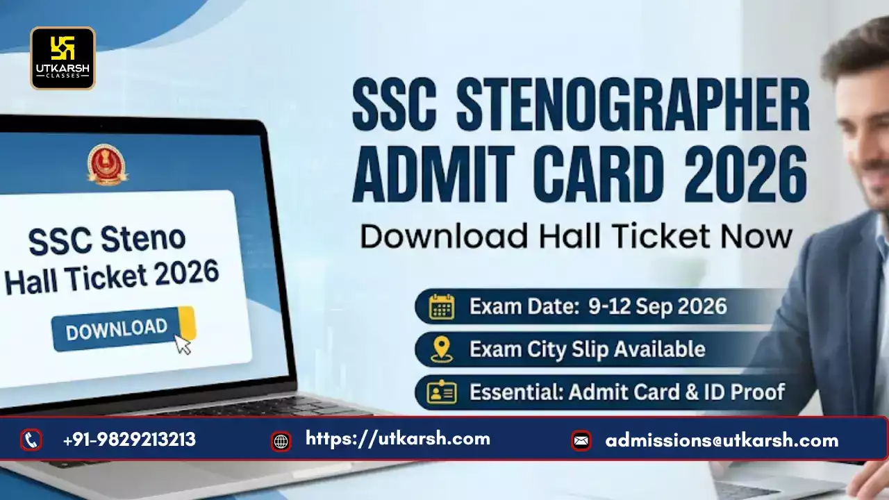 SSC Stenographer Admit Card 2026: City Slip, Exam Date & Download Link