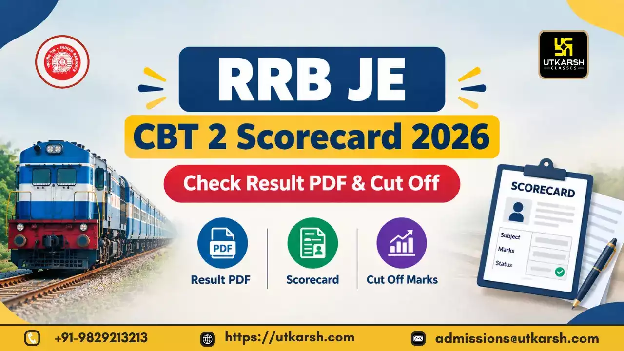 RRB JE CBT 2 Scorecard 2026 Out: Download RRB JE Result PDF & Cut Off